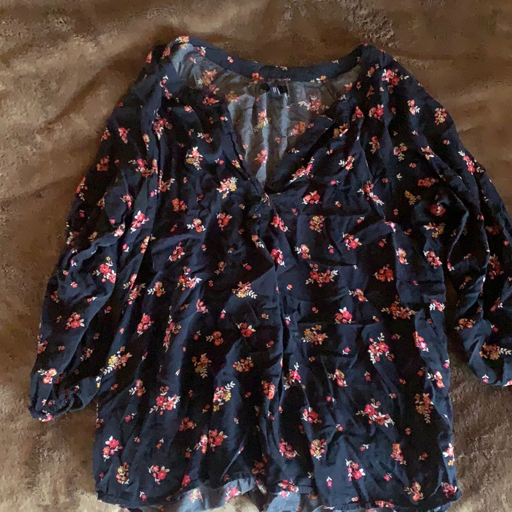 v neck blouse